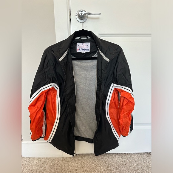 Baltimore Orioles baseball retro vintage bomber rain coat jacket fits XS - Picture 7 of 8